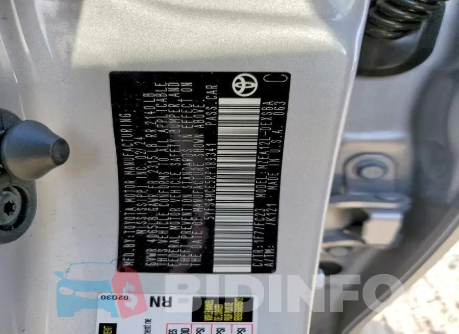 5YFS4MCE5RP189341 Photo# 12