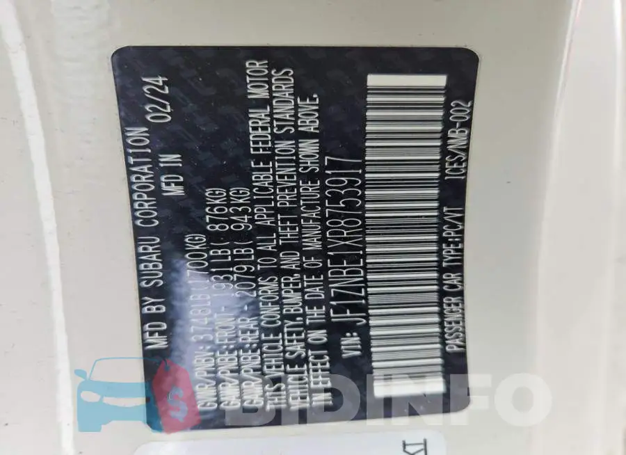 JF1ZNBE1XR8753917 Photo# 13