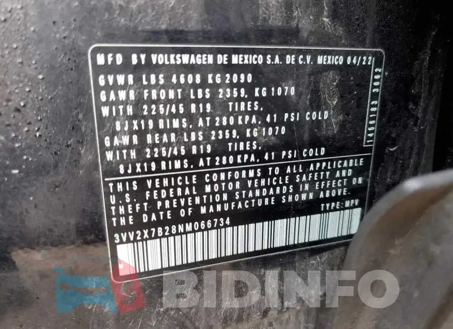 3VV2X7B28NM066734 Photo# 13