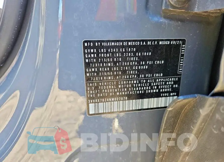 3VVRX7B24NM027878 Photo# 12
