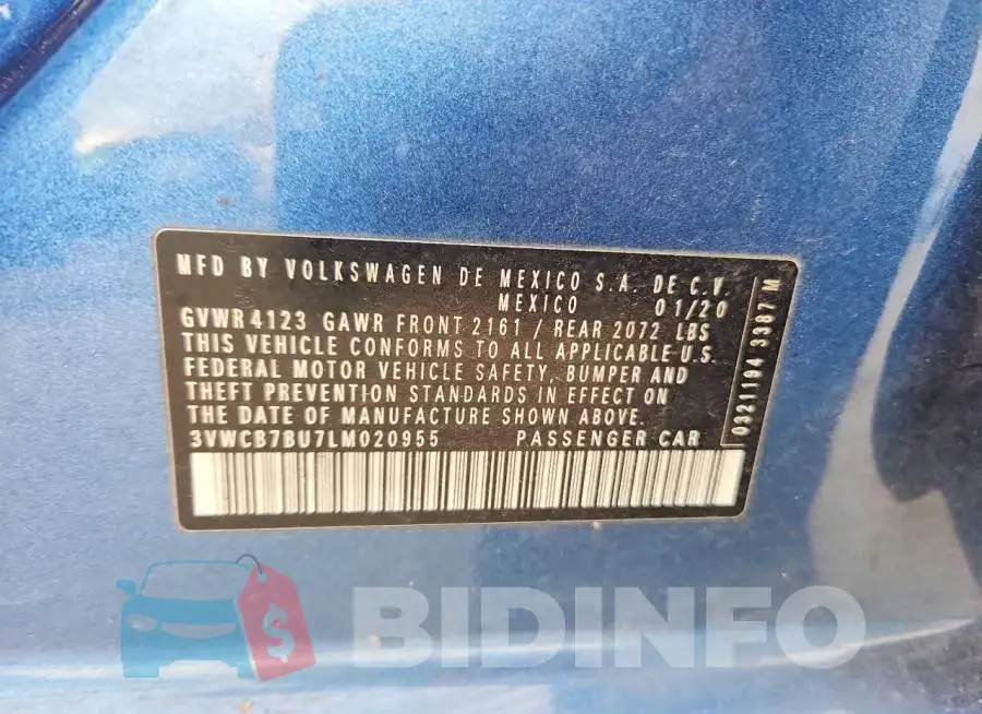 3VWCB7BU7LM020955 Photo# 12