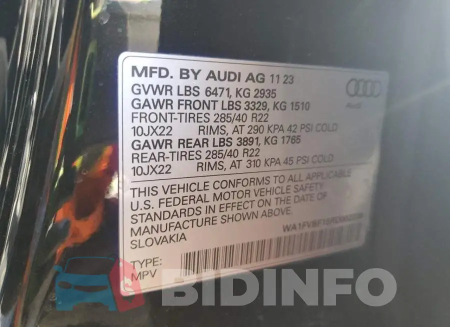 WA1FVBF15RD002236 Photo# 14
