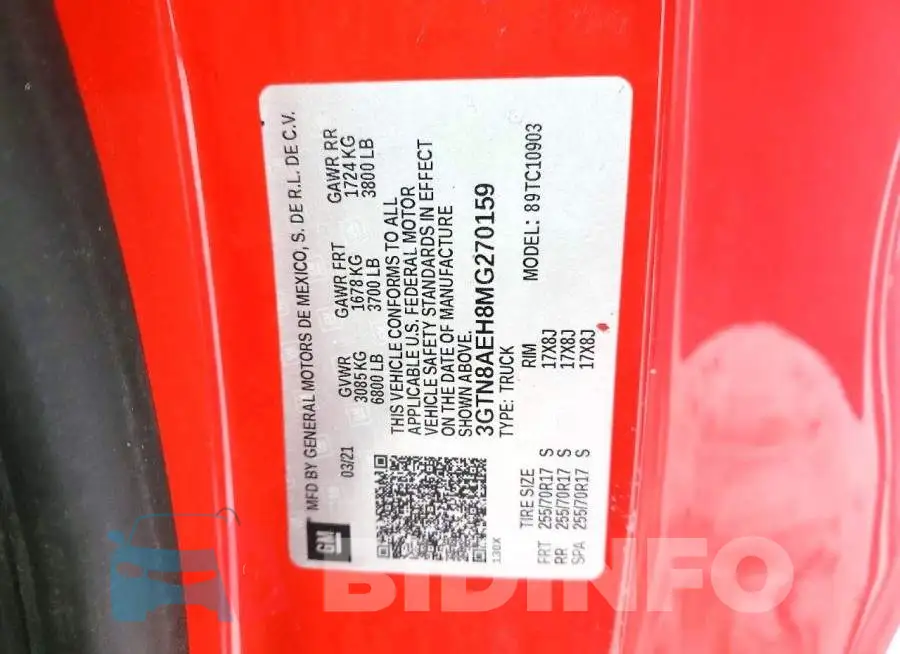 3GTN8AEH8MG270159 Photo# 12