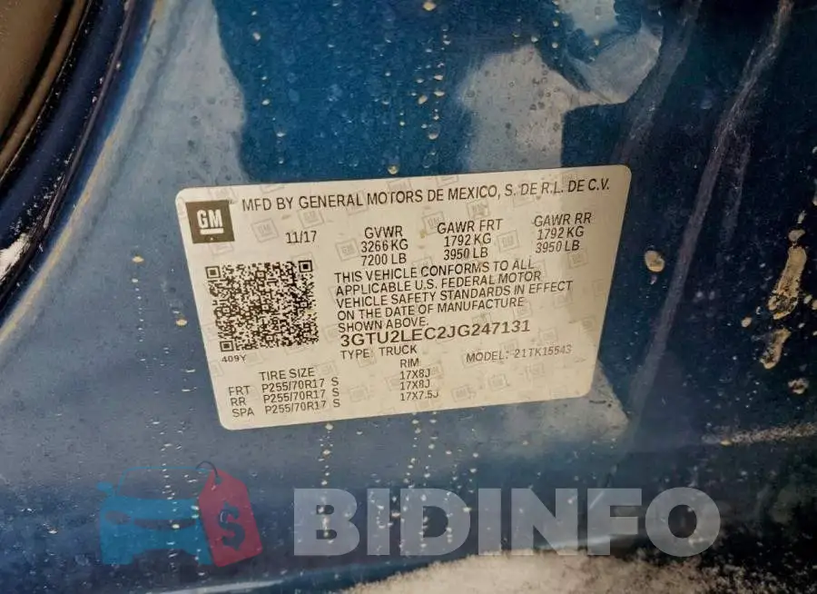 3GTU2LEC2JG247131 Photo# 12