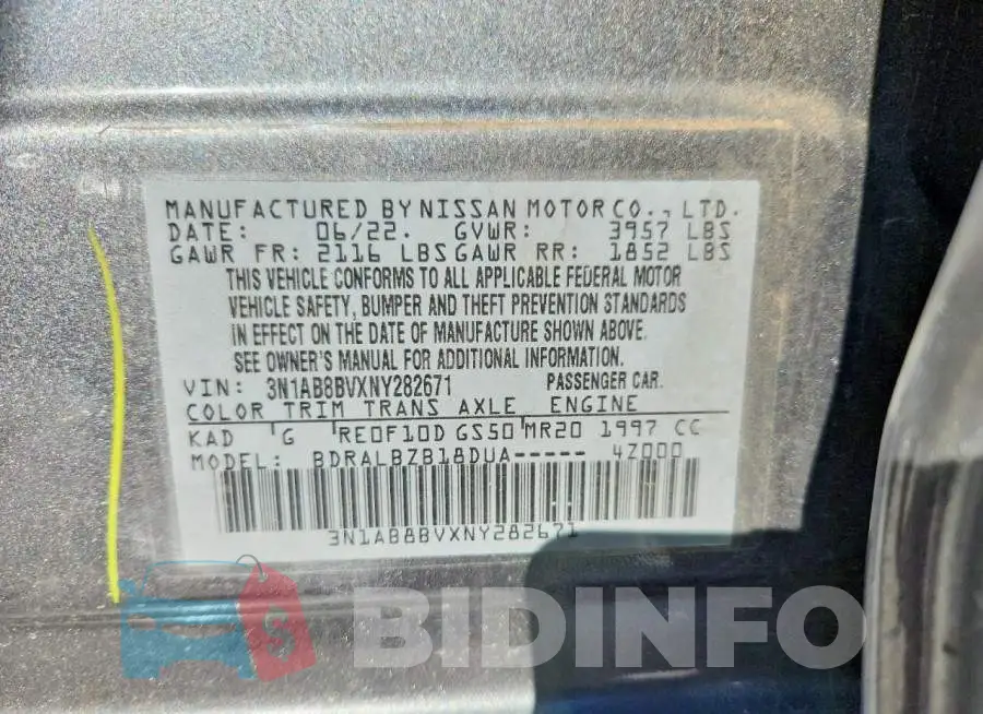 3N1AB8BVXNY282671 Photo# 12