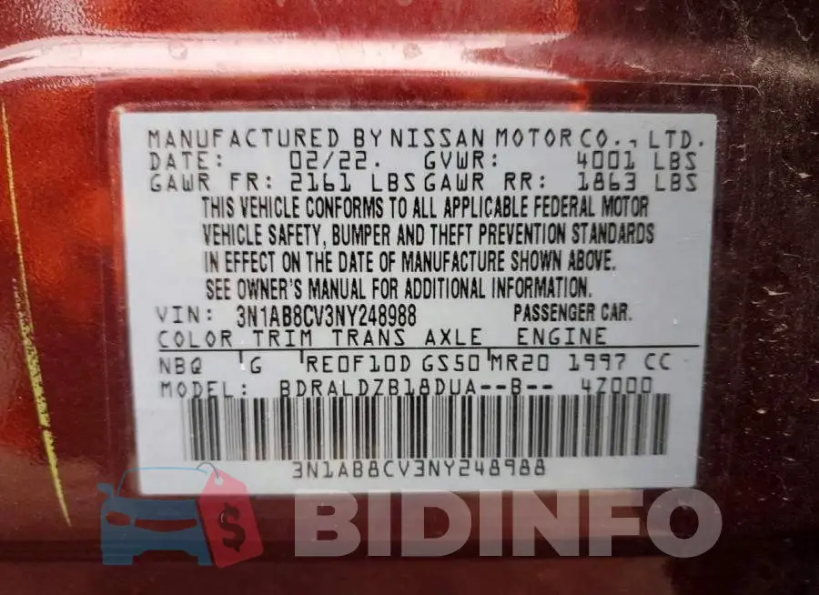 3N1AB8CV3NY248988 Photo# 12