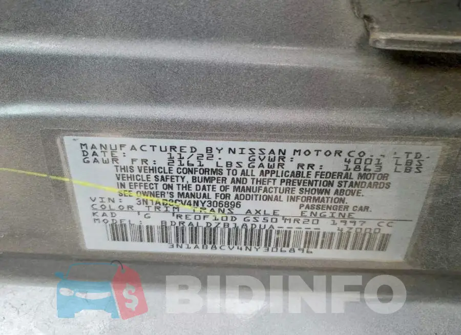 3N1AB8CV4NY306896 Photo# 12