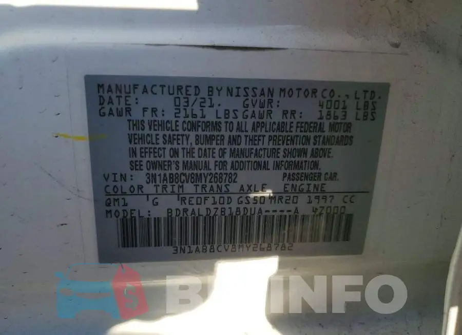 3N1AB8CV8MY268782 Photo# 12