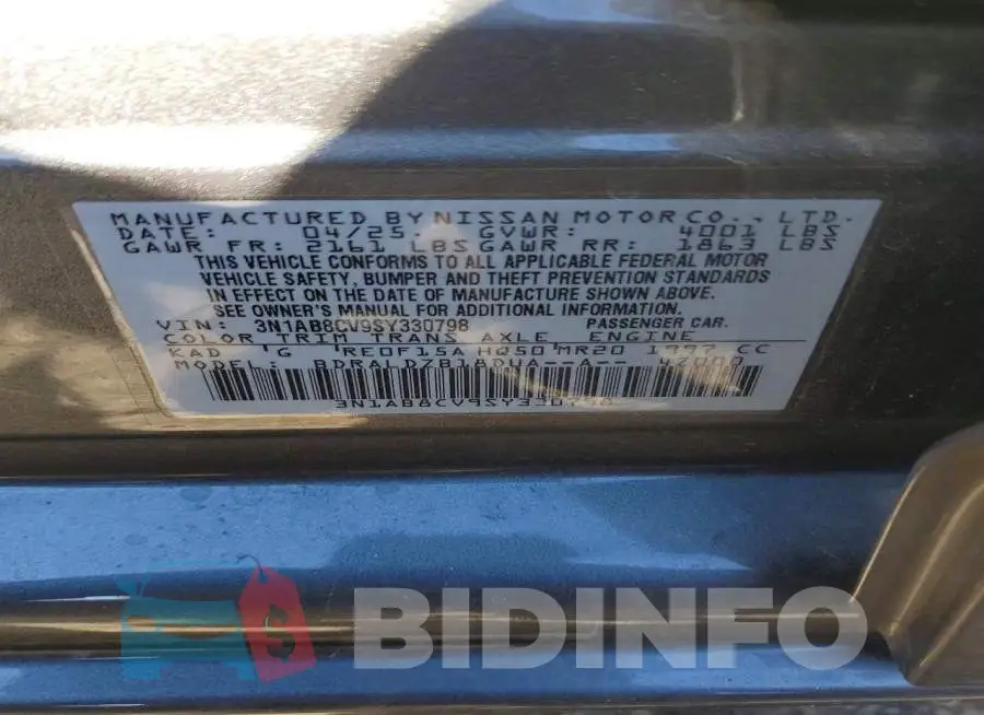 3N1AB8CV9SY330798 Photo# 12