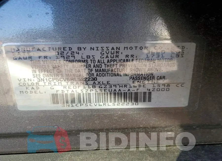 3N1CP5CV6RL522230 Photo# 13