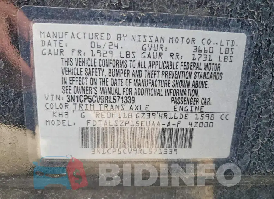 3N1CP5CV9RL571339 Photo# 13