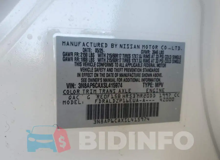 3N8AP6CAXSL415974 Photo# 12