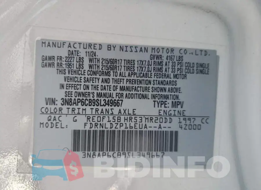 3N8AP6CB9SL349667 Photo# 14