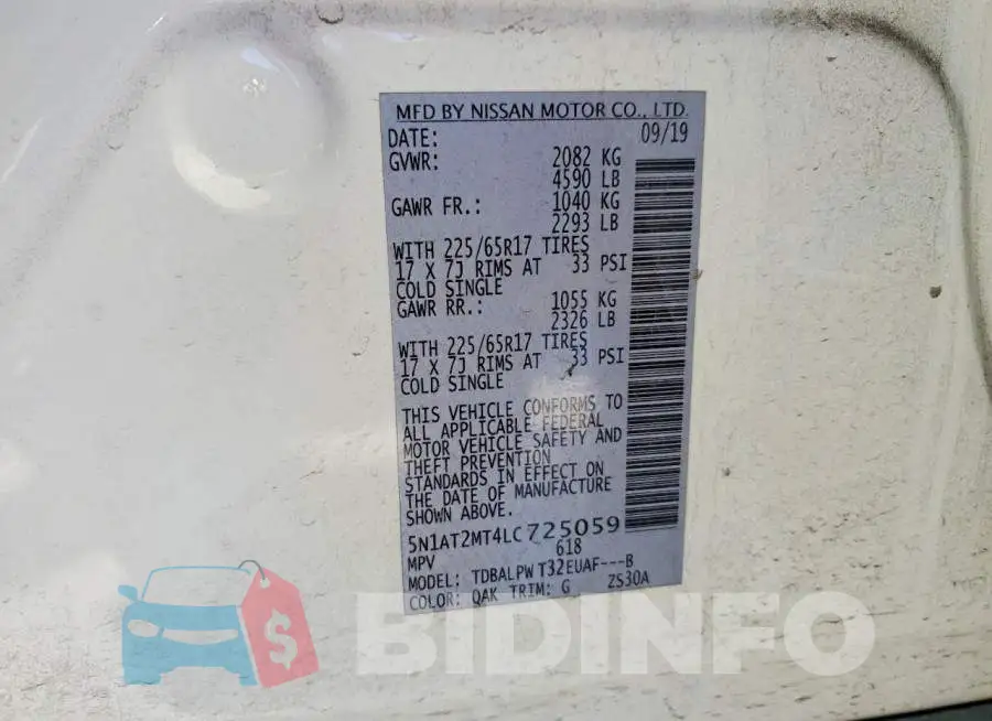 5N1AT2MT4LC725059 Photo# 12