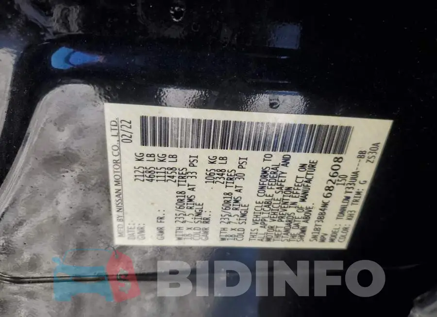 5N1BT3BB4NC682608 Photo# 13