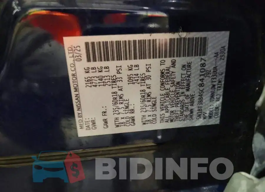 5N1BT3BB4SC841087 Photo# 12