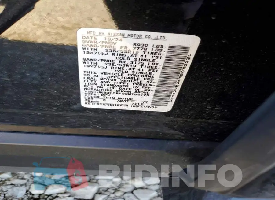 JN8DF0BF6SM764128 Photo# 13