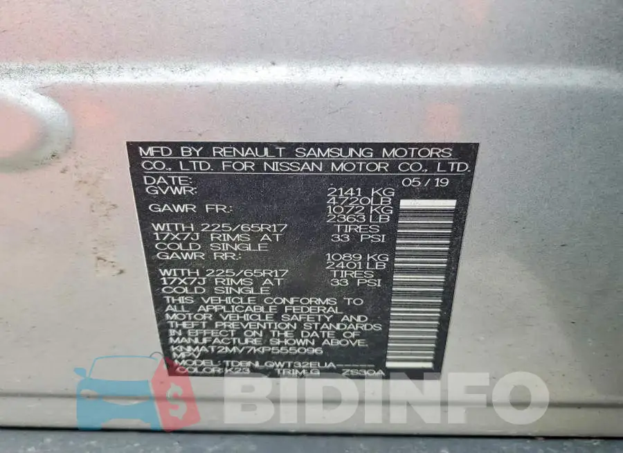 KNMAT2MV7KP555096 Photo# 14