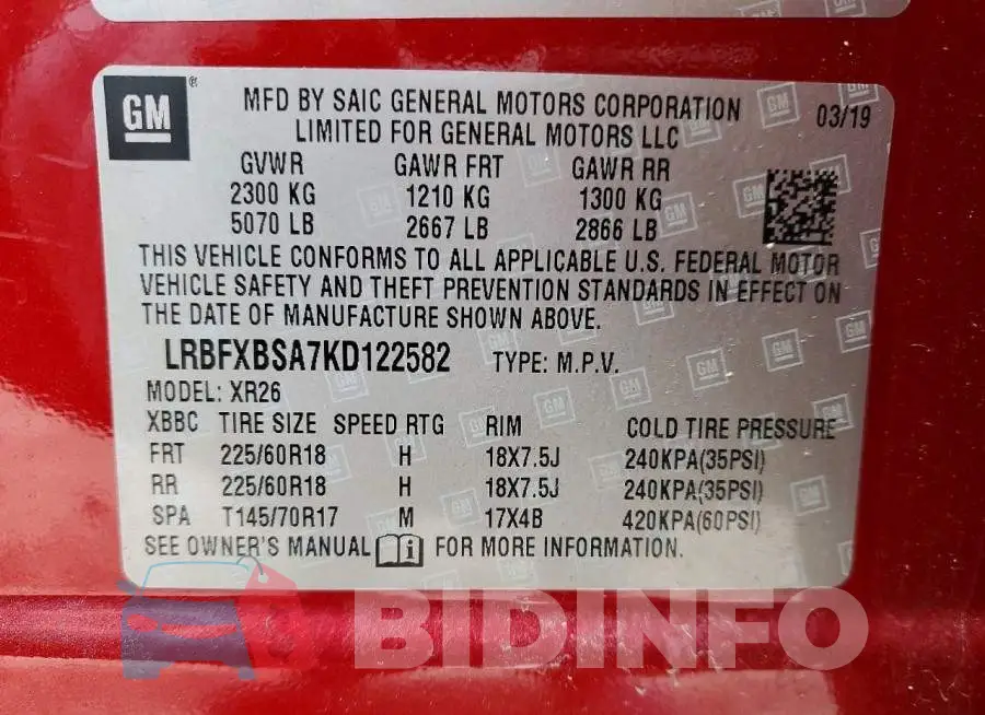 LRBFXBSA7KD122582 Photo# 14