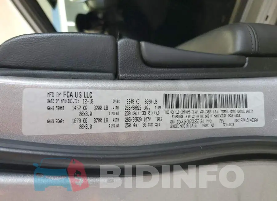 1C4RJFCG7KC655161 Photo# 13