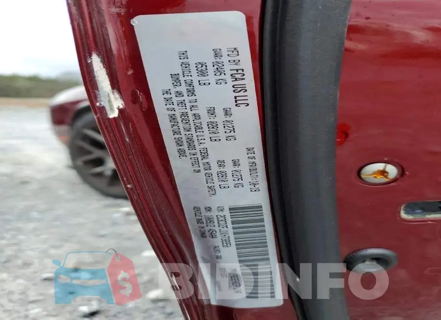 2C3CDZFJ1KH738950 Photo# 12