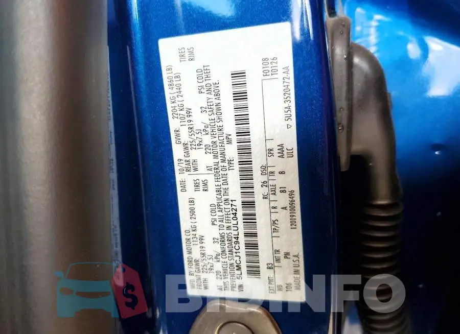 5LMCJ1C94LUL04271 Photo# 14