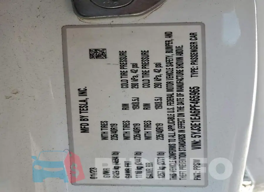 5YJ3E1EA6PF465965 Photo# 12