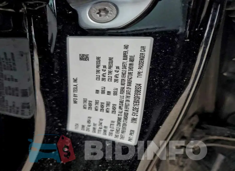 5YJ3E1EBXSF898934 Photo# 12