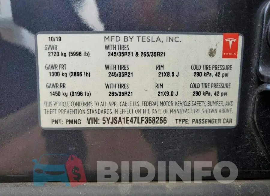 5YJSA1E47LF358256 Photo# 12