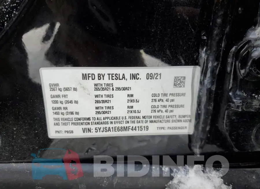 5YJSA1E68MF441519 Photo# 12