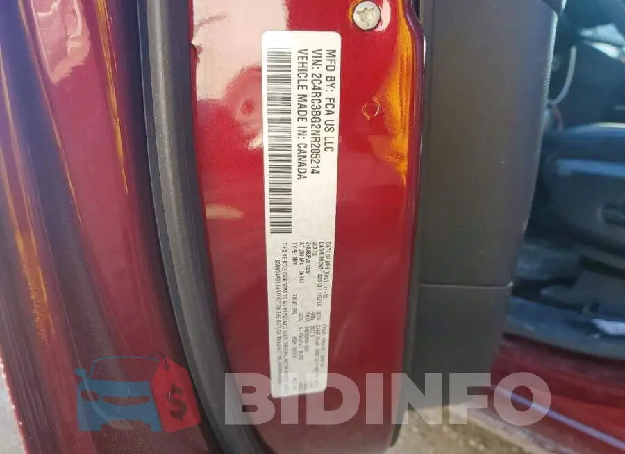 2C4RC3BG2NR205214 Photo# 13