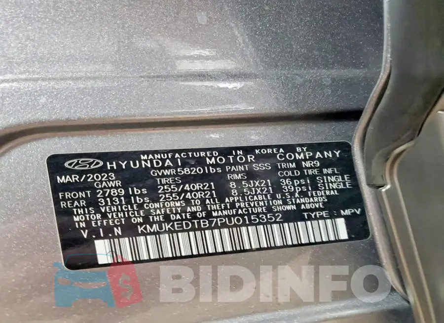 KMUKEDTB7PU015352 Photo# 14