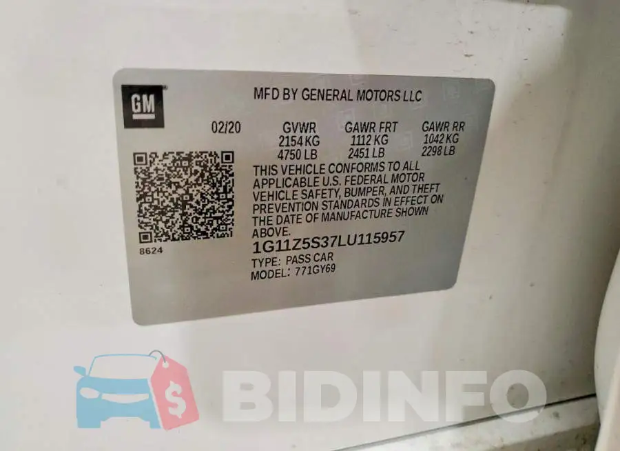 1G11Z5S37LU115957 Photo# 13