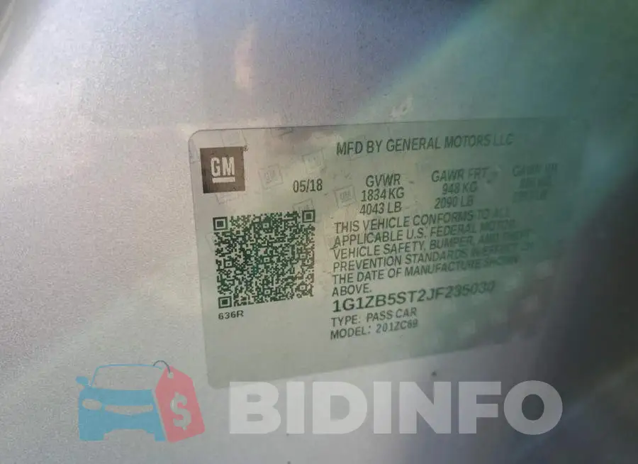 1G1ZB5ST2JF235030 Photo# 12