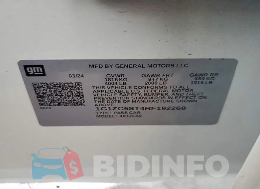 1G1ZC5ST4RF192268 Photo# 12