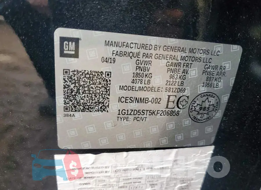 1G1ZD5ST5KF206858 Photo# 12