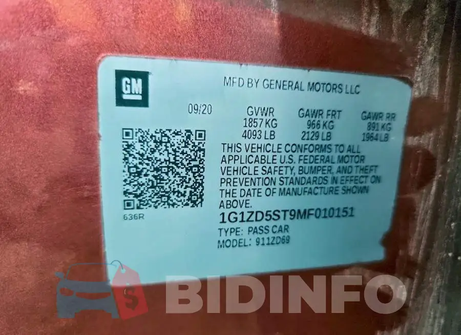 1G1ZD5ST9MF010151 Photo# 12