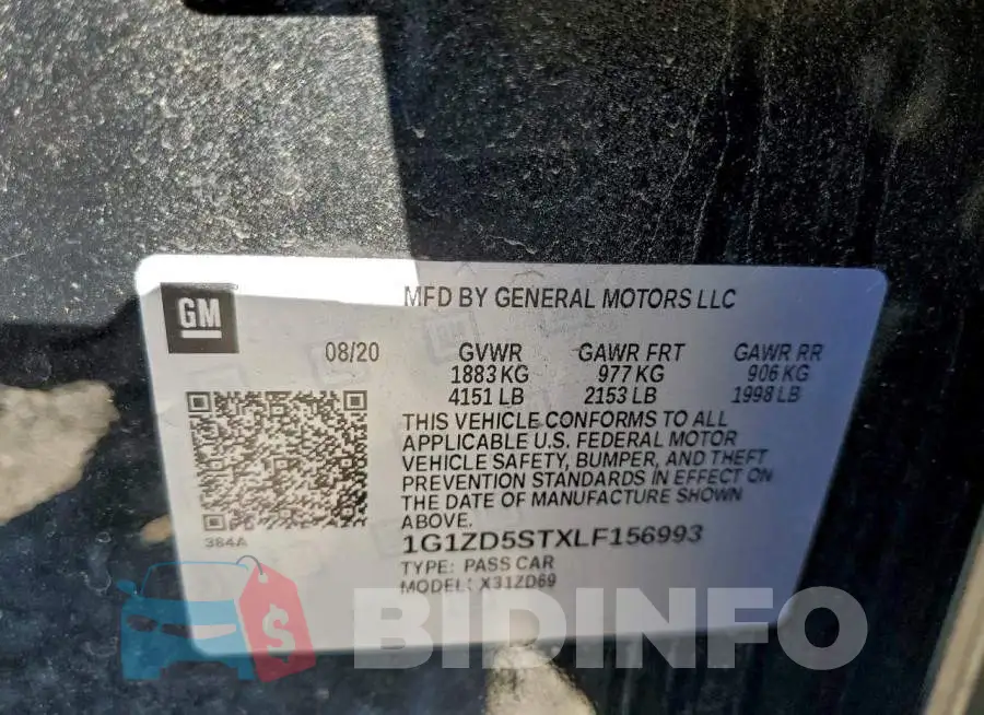 1G1ZD5STXLF156993 Photo# 12