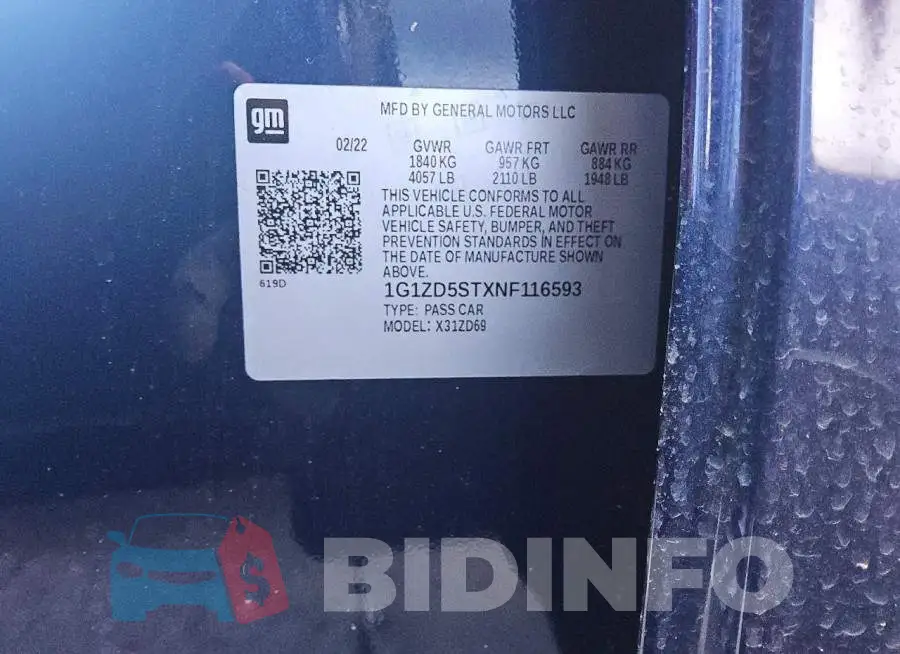 1G1ZD5STXNF116593 Photo# 12