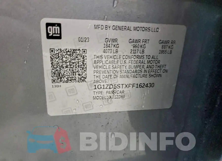 1G1ZD5STXPF162430 Photo# 13