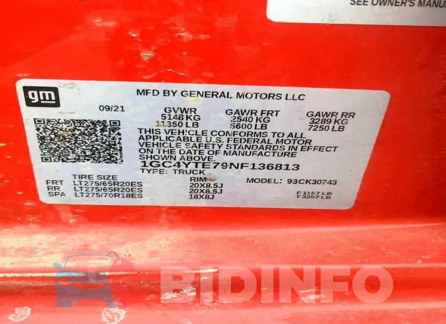 1GC4YTE79NF136813 Photo# 12