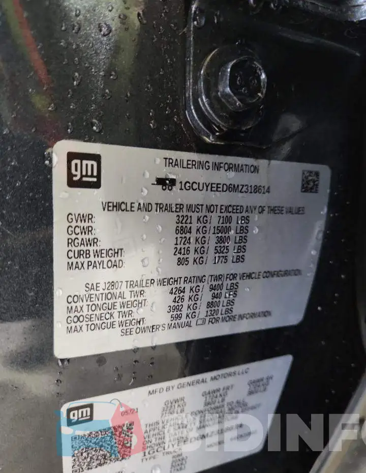1GCUYEED6MZ318614 Photo# 12
