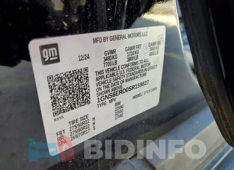 1GNS6ERD0SR159827 Photo# 14