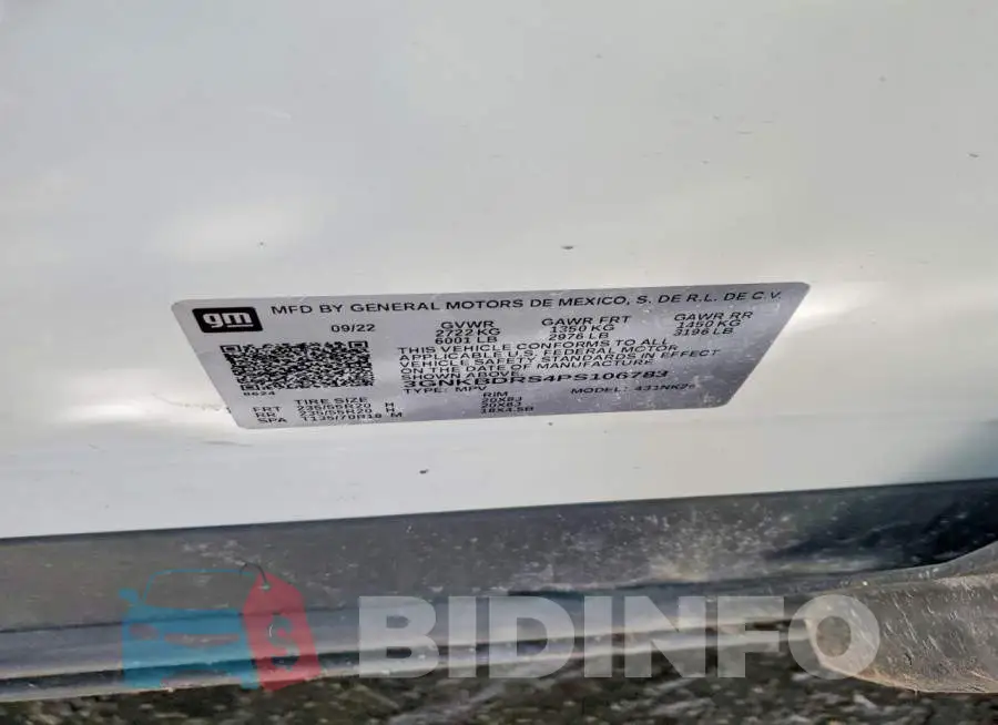 3GNKBDRS4PS106783 Photo# 13