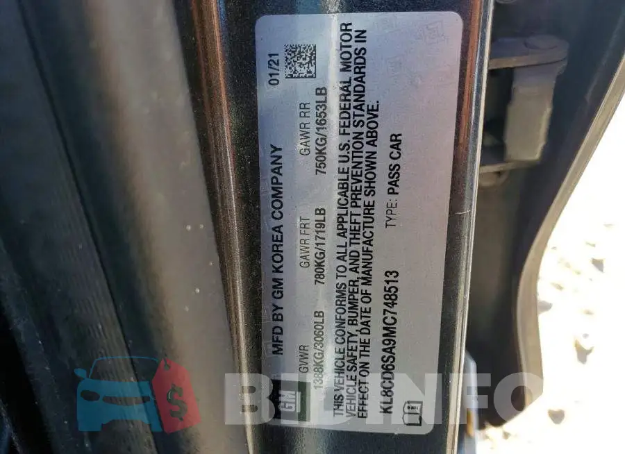 KL8CD6SA9MC748513 Photo# 12