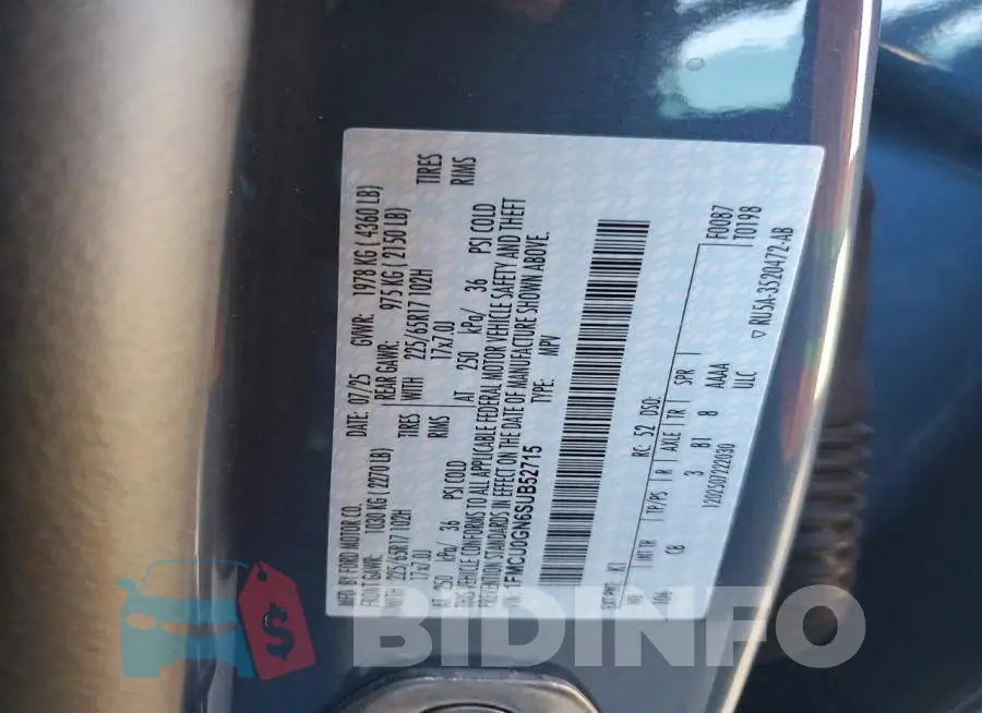 1FMCU0GN6SUB52715 Photo# 13