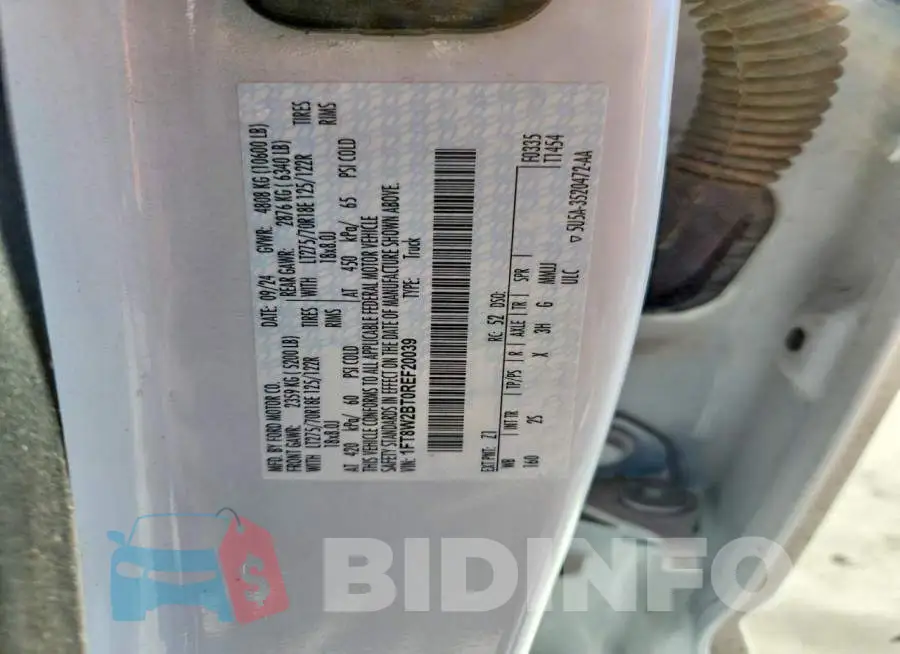 1FT8W2BT0REF20039 Photo# 10