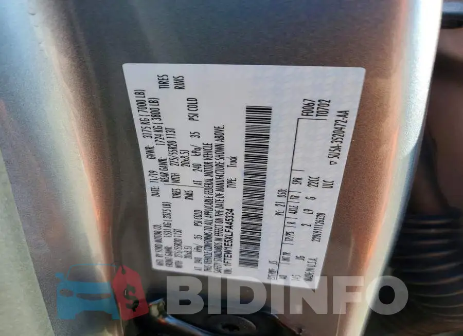 1FTEW1E5XLFA45334 Photo# 13