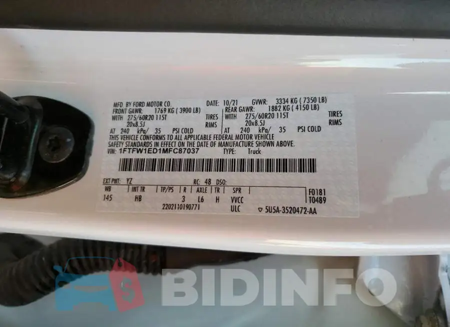 1FTFW1ED1MFC87037 Photo# 12