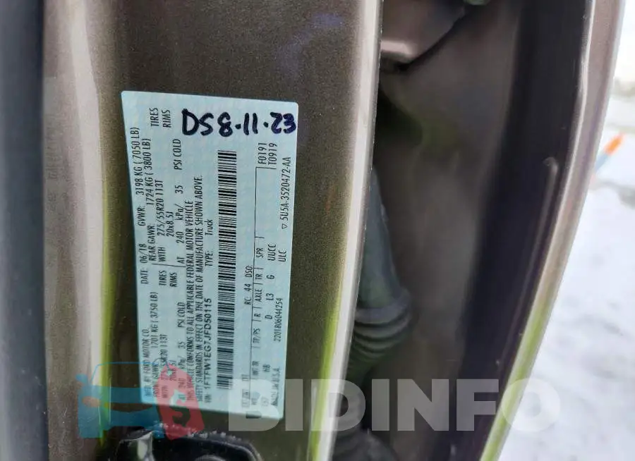 1FTFW1EG7JFD50115 Photo# 12